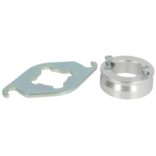 Montageflansch u. Passbuchse