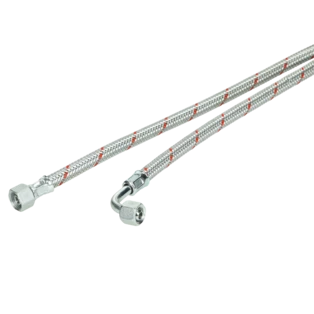 &Ouml;lschlauch 1/4" Rohrbogen x 3/8" &Uuml;berwurfmutter 1000 mm