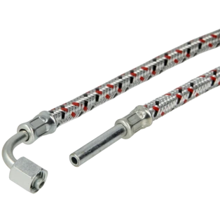 &Ouml;lschlauch Elco R-Stutzen 8 x 30 mm x 90&deg; Rohrbogen SR+UM 6L 1500 mm