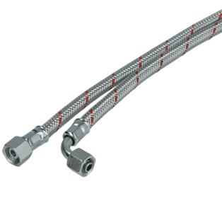 &Ouml;lschlauch SR 8 L 78&deg; Rohrbogen x 3/8" &Uuml;berwurfmutter 1500 mm
