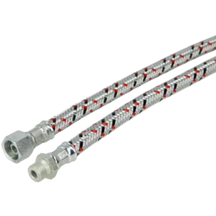 &Ouml;lschlauch 1/4" AG x 3/8" &Uuml;berwurfmutter x 1000 mm