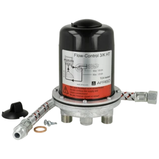 Event fioul Flow Control pour des temp&eacute;ratures de fluide jusqu'&agrave; 80 &deg;C