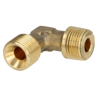 Dubbele nippel, knie 1/2" x 1/2"