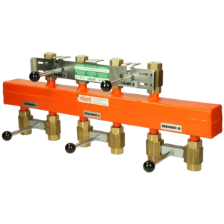 Zweistrang-Verteiler, 1/2" 2 Tanks, 3 Brenner