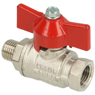 Kugelhahn 3/8" IG/AG mit Fl&uuml;gelgriff