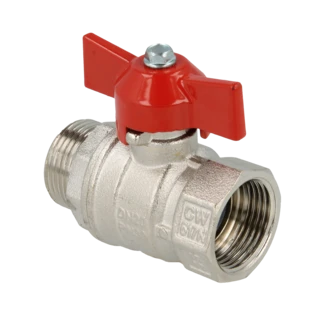 Kugelhahn 1" IG/AG mit Fl&uuml;gelgriff