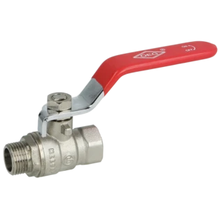 Kugelhahn 3/8" IG/AG mit isoliertem Stahlhebel