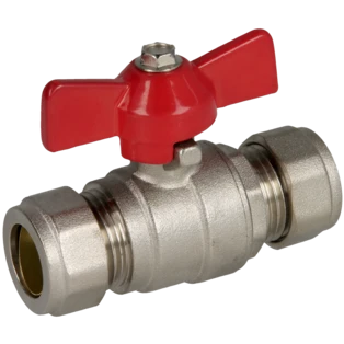 Kugelhahn mit Klemmringverschraubung 15 mm