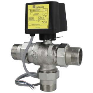 Motor-kogelkraan 24 V 3/4"US, L-boring