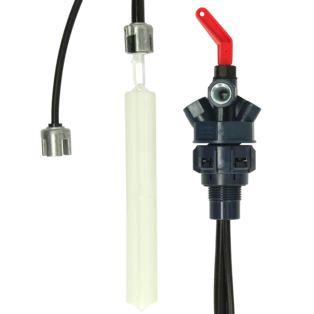 Connection fitting Euroflex 3 with measuring line and float