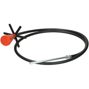 Tank fitting for plastic tanks, with float &Oslash; 8 x 150