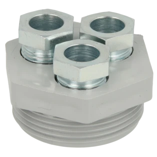 Stopfbuchsverschraubung 1 1/2", dreifach
