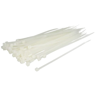 Kabelbinder transparent 4,8 x 200 mm schwer entflammbar