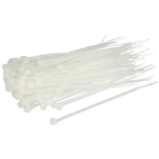 Kabelbinder transparent 3,6 x 140 mm schwer entflammbar