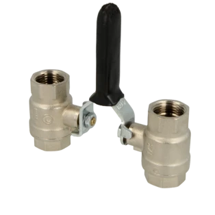 Kugelhahnabsperrkombination 1/2"