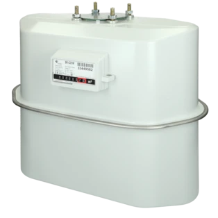 Diaphragm gas meter with single-pipe connection DN50 