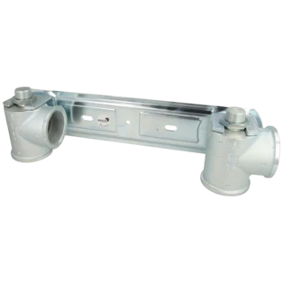 Gasz&auml;hler-Platte f&uuml;r Zweirohrgasz&auml;hler 2" verzinkt