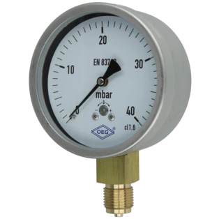 Manom&egrave;tre &agrave; ressort avec capsule gaz 0 - 40 mbar