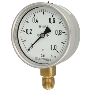 Bourdon tube pressure gauge RM 0-1 bar