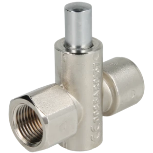 Pushbutton valve for gas manometer 1/2"