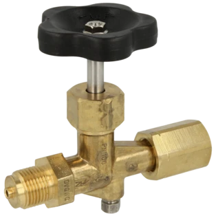 Pressure gauge shut-off valve 1/2" gas
