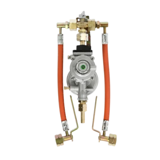 Zweiflaschenanlage mit Doppel- Umschaltventil