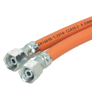 Middendruk slang 1/4" LH x 1/4" LH x 3000 mm