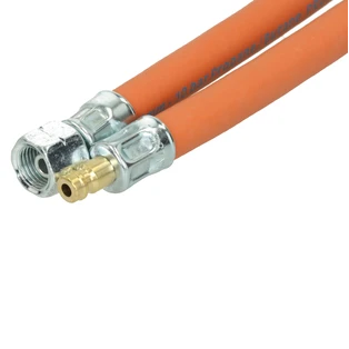 Medium-pressure hose assembly G 1/4 lh x plug-in fitting x 400 mm