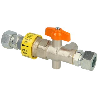 Armatura principale d'arresto termica RVS 18 x RVS 18 DN 15 PS 5 bar