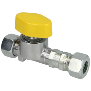Ball valve 15 mm with thermal cut-out device
