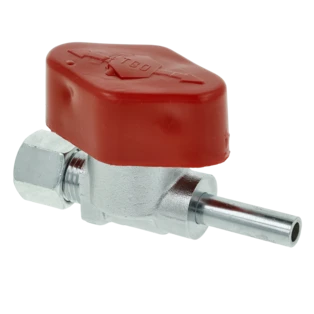 Vanne &agrave; fermeture rapide RST 8 x RVS 8, laiton chrom&eacute;