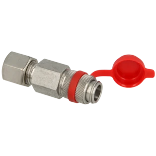 Quick coupler with protective cap SKU 02 449 compr. fit. 8 x SKU