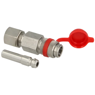 Accouplement enfichable avec capuchon de protection