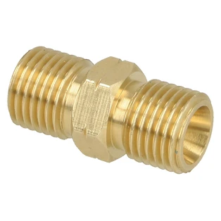 Schlauchverbinder, Messing G 1/4 LH-KN x G 1/4 LH-KN