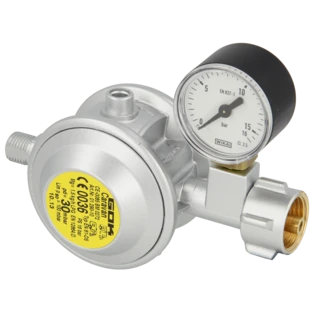 R&eacute;gulateur basse pression avec manom&egrave;tre KLF x G 1/4 LH-KN