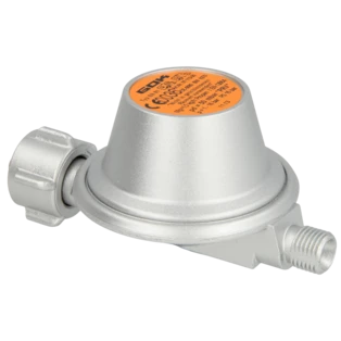 Caravan regulator 1.5 kg/h 16 bar 1/4" 50 mbar