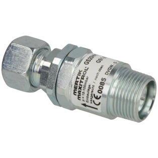 Nipplo regolatore gas GOK FM R 3/4" x RVS 15, 1,6 m&sup3;/h