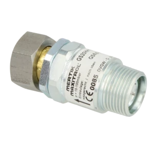 GOK Gas flow monitor ET R 3/4" x G 3/4" lock nut, 1.6 m&sup3;/h