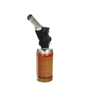 Ensemble chalumeau &agrave; gaz avec cartouche de pression de gaz