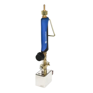 Soldering iron with 200 g copper mallet for operations on roof gutters