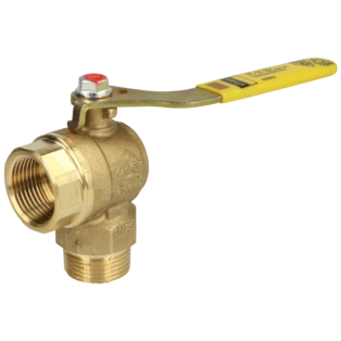 Gas meter ball valve 3/4" with gas flow monitor 2.5 m&sup3;