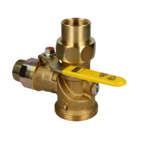 Gasz&auml;hlerkugelhahn Eck 1" mit GS 6 m&sup3;