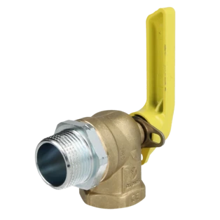 Gasabsperrkugelhahn f&uuml;r Zweirohrz&auml;hler 1 1/2"