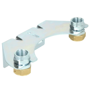 Kit di montaggio per contatore gas bitubo 1" con raccordo