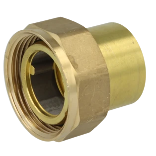 Screw connection for gas meter ball valve with 1" IT