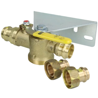 Profipress G gas meter ball valve press sleeve 22 mm