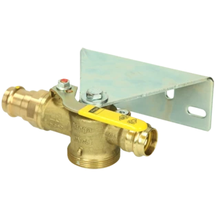 Profipress G-gasmeter kogelkraan 1", perstuit 22 mm, met GS 6,0 m&sup3;