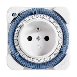 Steckdosenschaltuhr analog UTE 1-Kanal mit Tagesprogramm