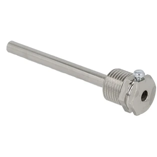 Dompelhuls THMs/100, EL 100 mm messing vernikkeld