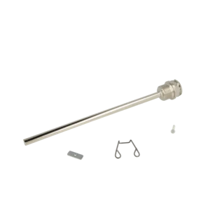 Tauchh&uuml;lse/Schutzrohr f&uuml;r F&uuml;hler G 1/2" x 200 mm, Messing vernickelt